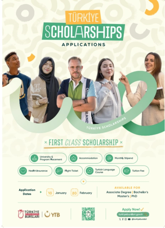 Türkiye Announces Scholarships for International Students