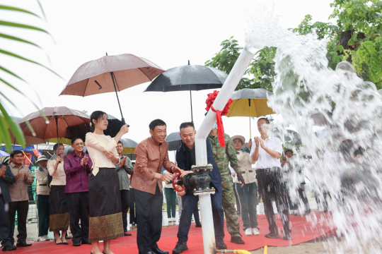 ສຳເລັດໂຄງການກໍ່ສ້າງທໍ່ຂົນສົ່ງບໍ່ນ້ຳຮ້ອນປຸ່ງເລາະ ຫາເຂດເສດຖະກິດພິເສດສາມຫລ່ຽມຄຳ
