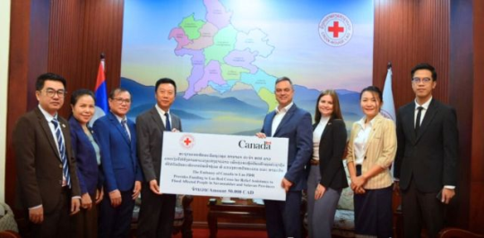 Canada Donates Over 700 Million Kip to Support Disaster Recovery in Southern Laos