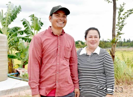 ການເຮັດກະສິກຳແບບປະສົມປະສານຂອງສວນແສນສຸກ ຄອບຄົວເປົາຈະເລີນຊັບ 