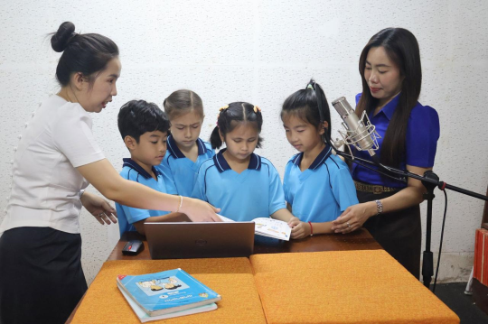 New Audio Stories Boost Spoken Lao Learning for Grade 1 Students