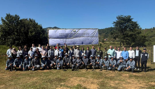 High-Level Delegates Visit UXO and Disaster Relief Training Center 523 in Vientiane Province