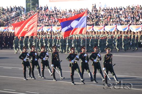 Laos Marks 50th Anniversary of Republic with Grand Parade