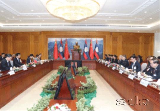 ປະທານສະພາແຫ່ງຊາດ ພົບປະກັບປະທານສະພາທີ່ປຶກສາການເມືອງທົ່ວປະເທດຈີນ