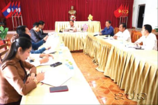 ອະນຸກຳມະການເລືອກຕັ້ງຂັ້ນແຂວງ ຊຸກຍູ້ວຽກງານກະກຽມການເລືອກຕັ້ງ ຢູ່ເມືອງໄຊພູທອງ