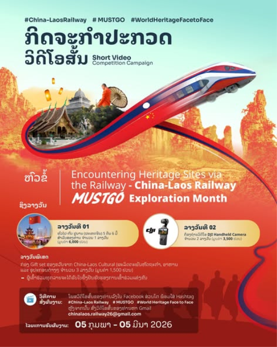 Lao–China Railway Video Contest Offers Chance to Win Heritage Trip to Yunnan