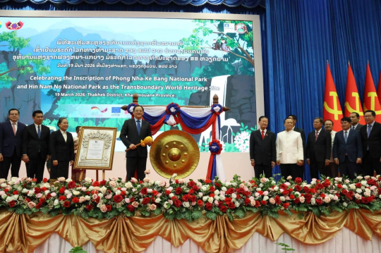Khammouane Celebrates World Heritage Status for Hin Nam No National Park