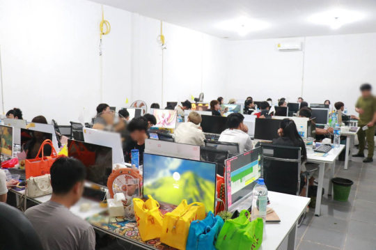 Lao Police Crack Down on Scam Networks in Bokeo, Detain 230 Suspects