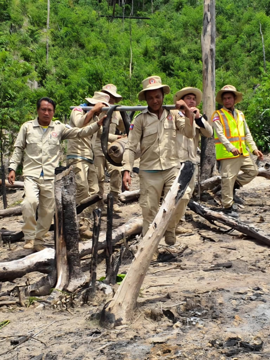UXO Lao Destroys Three 500-Pound Bombs in Attapeu Province