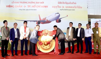 Vietjet Airlines launches direct flights connecting Vientiane with Ho Chi Minh 
