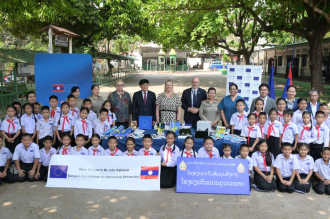 Gov’t, EU, UNICEF Celebrate Digital Learning Success in Vientiane School