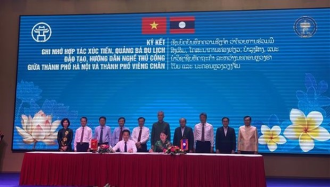 Hanoi, Vientiane expand business cooperation