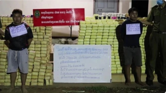 Laos raids big drug trafficking case