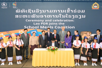 Lao PDR Becomes 101st Member of School Meals Coalition 