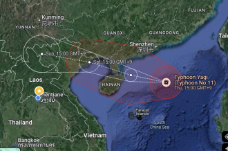 Super Typhoon YAGI Set to Bring Heavy Rain, Strong Winds to Laos