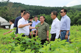 President of Lao Front for National Development Visits Oudomxay Province