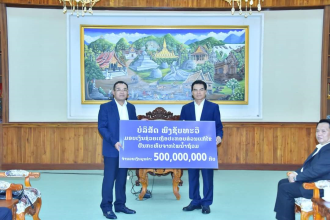 Many Companies Donate Funds to Assist Flood Victims in Northern Laos