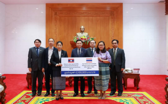 President of Lao National Assembly Welcomes Thai Ambassador