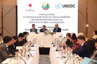 Laos, Japan, UN Hold a High-Level Meeting of Illicit Drug Sector Working Group, Mini-Dublin Group 2024