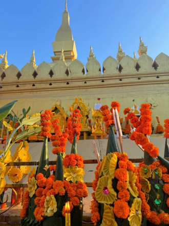 Wax Castle Parade Highlights That Luang Festival