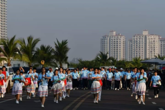 Walking Event Held to Promote Community Participation in Comprehensive Post-Disaster Recovery