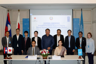 Japan and UNDP are collaborating to support in building resilience for the people in the southern part of Lao PDR