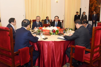 Lao, Vietnamese, and Cambodian Prime Ministers Hold Trilateral Meeting