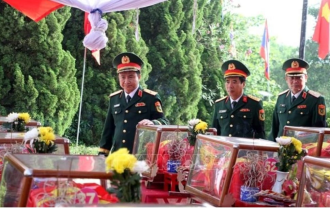  Nghe An reburies martyrs’ remains repatriated from Laos 