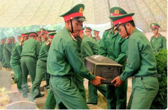 Dien Bien holds memorial, reburial ceremony for Vietnamese soldiers repatriated from Laos