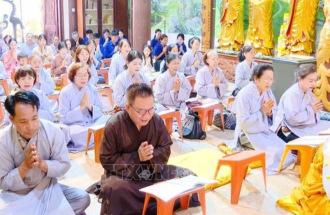 Phat Tich Pagoda preserves Vietnamese spirit in Vientiane