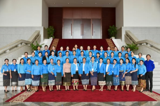  Lao Women’s Union at Party Central Office Marks 70th Anniversary