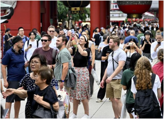 Japan saw record 22 mil. foreign visitors in 1st half of 2025