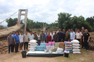 Xieng Khuang Governor Inspects Flood-Affected Areas in Kham District