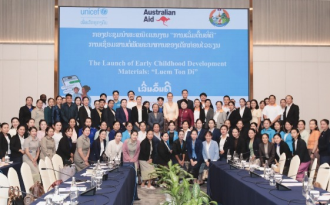 Lao PDR launches “Luem Ton Di” parenting initiative to bring Vroom brain-building to every home