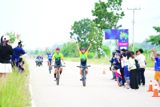 Vientiane Cyclists Off to Strong Start at National Games