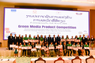 Lao Journalists Honoured for Outstanding Green Media Work