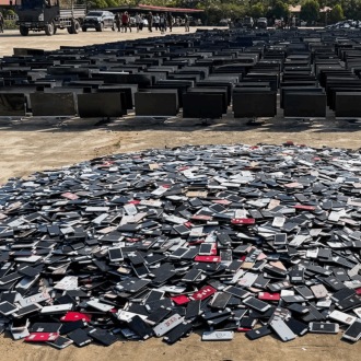 ມຽນມາ ທຳລາຍໂທລະສັບ-ຄອມພີວເຕີຂອງແກ້ງຄໍເຊັນເຕີລວມ 22 ພັນກວ່າໜ່ວຍ