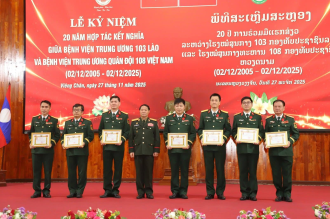Laos and Vietnam Mark 20 Years of Military Medical Cooperation
