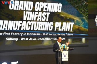 ວິນຟາສ ເປີດນຳໃຊ້ໂຮງຈັກຜະລິດລົດເກັງໄຟຟ້າຢູ່ ອິນໂດເນເຊຍ