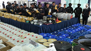 ມາເລເຊຍ ມ້າງແກ້ງຄ້າຢາ-ຢຶດຢາເສບຕິດຫລາຍກວ່າ 18 ໂຕນໃຫຍ່ສຸດຂອງປະເທດ