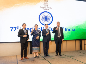 Indian Embassy in Vientiane Hosts Reception for 77th Republic Day Celebrations