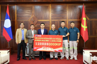 Asia-Potash International Donates 1.2 Billion Kip to Support Khammouane Celebrations