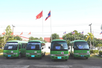 Champassak Launches Free Bus Service in Pakse to Combat Fuel Crisis