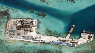  ຈີນ ພວມສ້າງເກາະທຽມໃໝ່ ຂະໜາດໃຫຍ່ສູຸດ ໃນທະເລຈີນໃຕ້