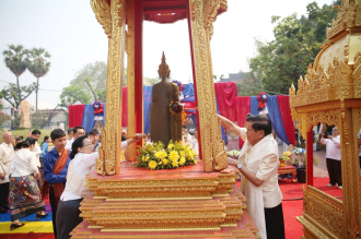 Lao New Year Celebrations Begin in Vientiane with Strong Cultural Spirit