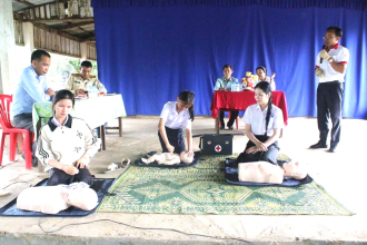 ປູກຈິດສຳນຶກດ້ານຄວາມປອດໄພທາງຫລວງ ຢູ່ ມສ ເຊກອງ