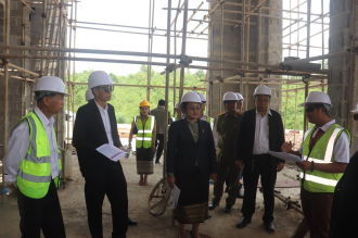 Construction Projects in Ngeun District Progressing, Some Works Behind Schedule