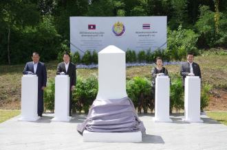 Laos and Thailand Unveil Special Border Marker to Mark 75 Years of Diplomatic Relations