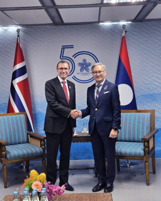   Laos, Norway Foreign Ministers Reaffirm Commitment to Stronger Bilateral Cooperation
