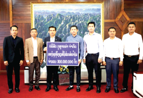 ບໍລິສັດສົມທົບທຶນ ຟື້ນຟູໂຮງຮຽນປະສົບໄພນ້ຳຖ້ວມ ຢູ່ແຂວງຄຳມວນ